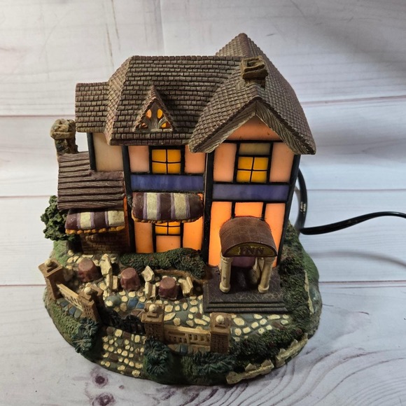 Dale Tiffany Sunny Vale Inn - Art Glass Village‎ Lighted House Decor - Picture 1 of 8